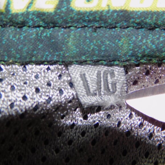 Point Zero Mens L Black Green Yellow plaid Lined Board Shorts Swim Trunks - Picture 4 of 11